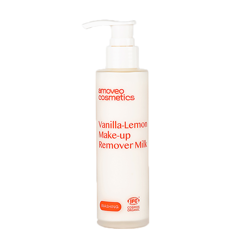 Очищающее лимонно-ванильное молочко «VANILLA-LEMON MAKE-UP REMOVER MILK» Amoveo